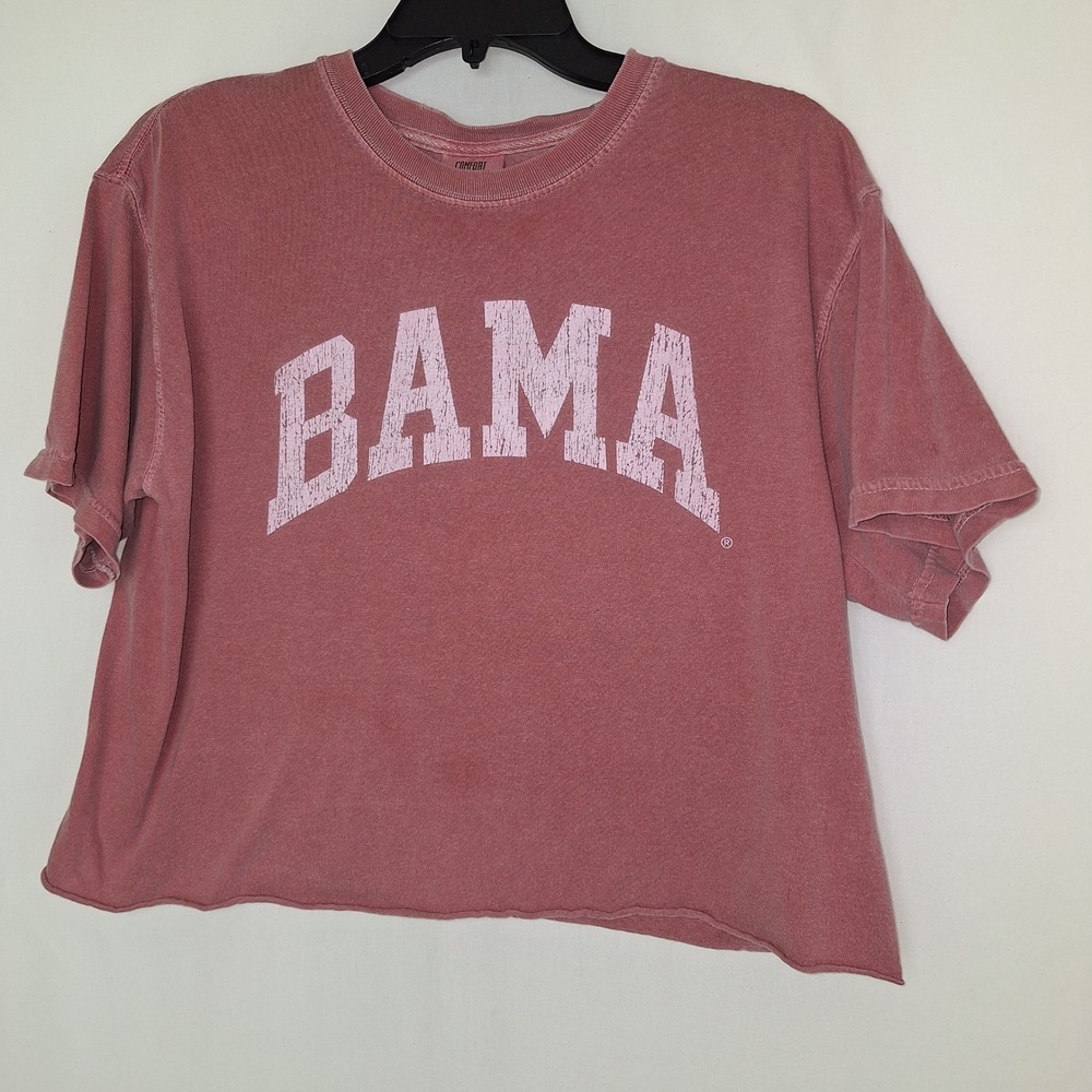 Tee Cropped Short Sleeve Gameday Collegiate Boho Alabama BAMA Comfort Colors M